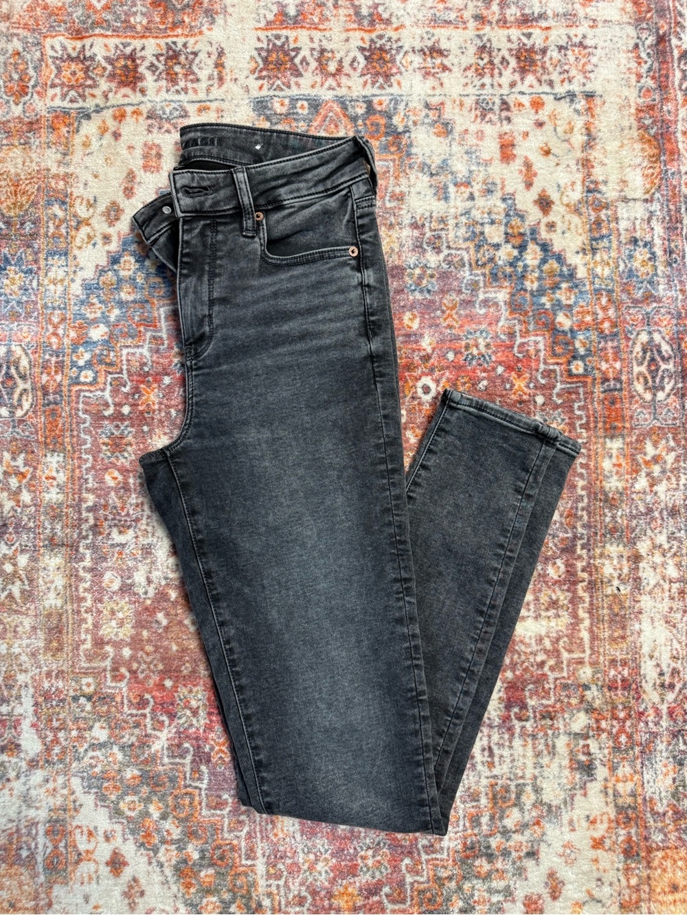 American Eagle Gray Wash Jegging Jeans Women’s Size 10 X-Long